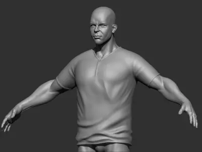 male body 3d print 3D model