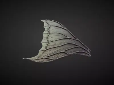 WING45 high poly sculpt 3D model
