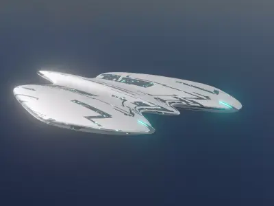 Sci Fi Aircraft jet 3D model