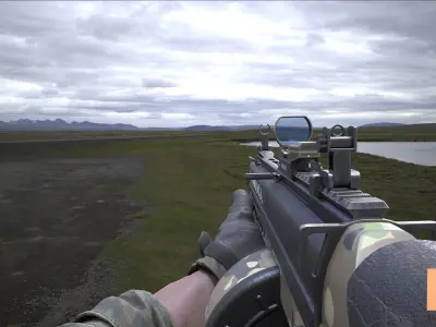 FPS Automatic Shotgun Animations Low-poly 3D model