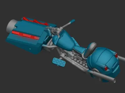 Cosmic Legions Noveunn Leen Hoverbike Vehicle 3D print model