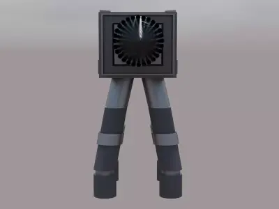  advanced mg turrent 3D model