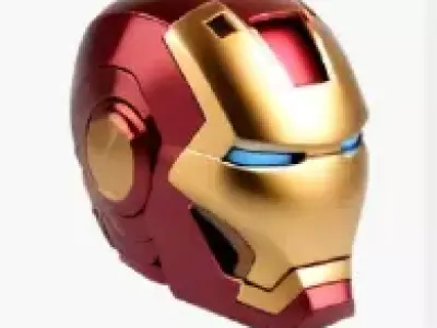 Iron Man Helmet Low-poly 3D model