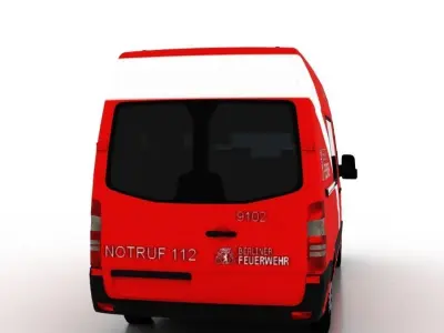 Mercedes Benz Sprinter L2H2 2015 Germany Ambulance 3D model