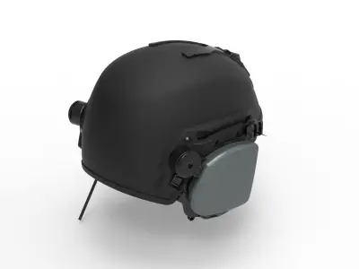 Tactical Helmet - Detailed and High Poly 3D model