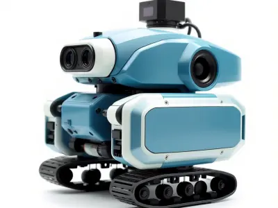 Underwater Maintenance Droid Streamlined Profile model pack Low-poly 3D model