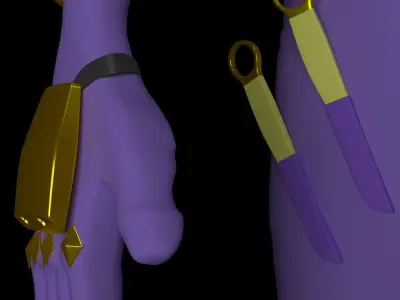 Rigged Assassin Character Free 3D model