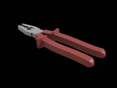 Pliers Low-poly 3D model