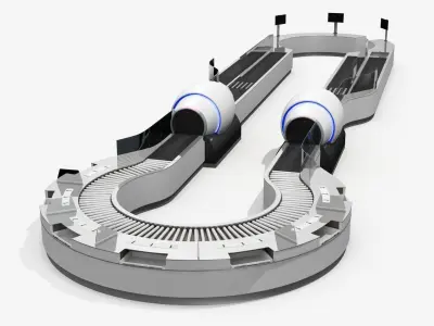 Security System Airport 3D Scanner 3D model