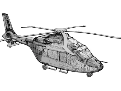 Airbus H160 Helicopter 3D model