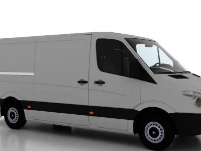 Mercedes Benz Sprinter L2H1 2009 Cargo EU 3D model