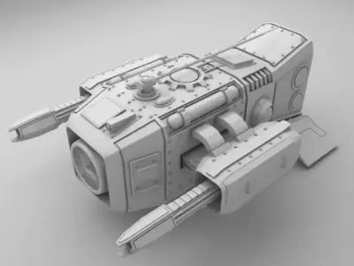 medium sentry drone 3D model