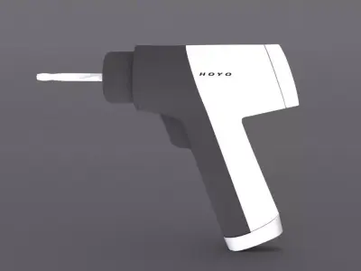 hair dryer  Low-poly 3D model