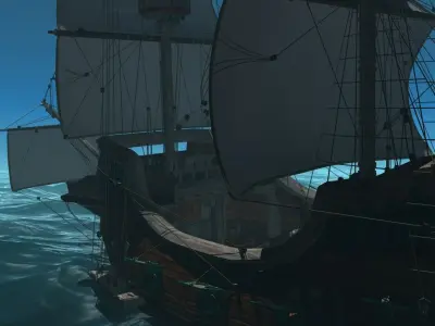 Detailed Ship Free 3D model