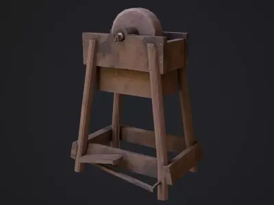 Grinding Wheel Low-poly 3D model purchase