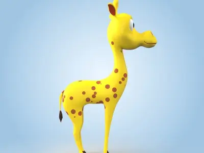 Baby Giraffe 3D model