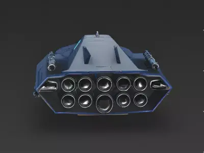 Stealth Riverine Interceptor 3D Model Low-poly 3D model