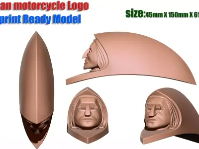 Indian Motorcycle logo for 3D print 3D print model