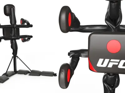 UFC Body Action Striking Trainer Black 3D model