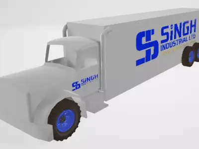 Semi Truck 3D model by sukhvinder2011