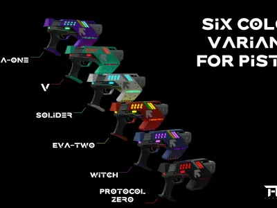 GRIP - Sci-Fi Weapos Set Free low-poly 3D model