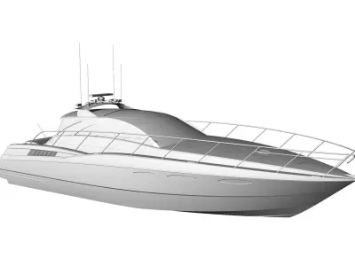 43 Foot Express Motor Yacht 3D model