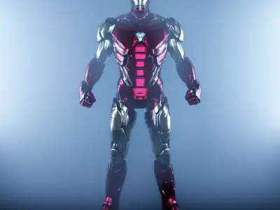 iron man suite mark 85 realistic model 3D model