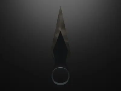 Kunai Low-Poly Free low-poly 3D model purchase