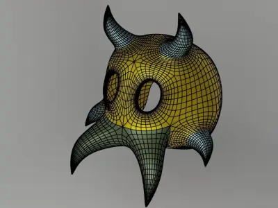 Helmet Creature 3D model
