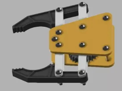 Robotic arm 3D model 2