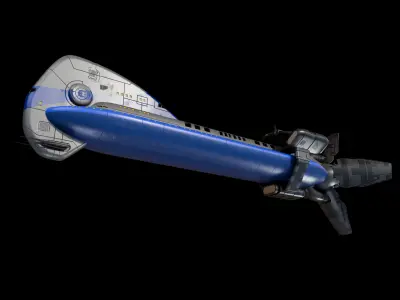 colony spaceship 3D model