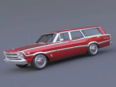 1966 Ford Country Squire 3D model