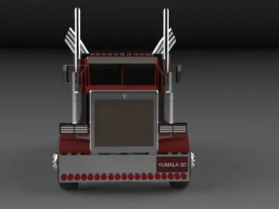 container truck  3D model