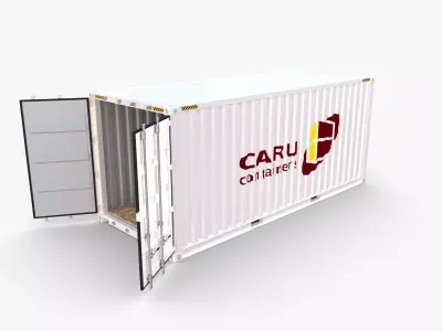 20ft Shipping Container Caru v1 3D model
