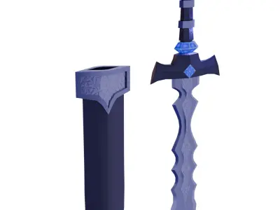 Dagger Dark Fantasy Low-poly 3D model