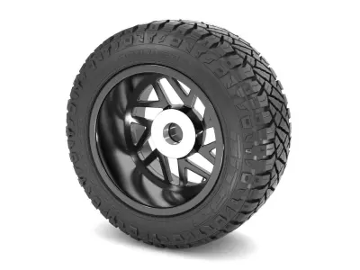 OFF ROAD WHEEL AND TIRE 13 3D model