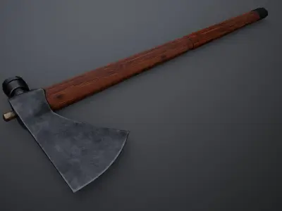 Tomahawk axe Low-poly 3D model purchase