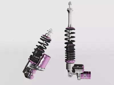 X2 Shark Factory Suspension for Vespa Low-poly 3D model