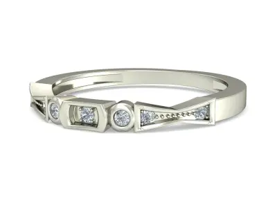 Wedding Ring  3D print model 158