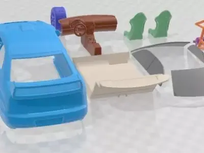 Subaru Impreza STi WRC 2001 Printable Car 3D print model