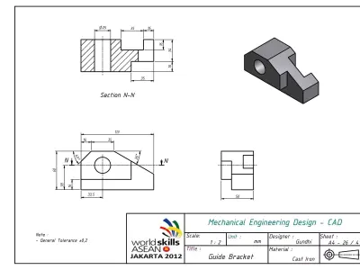 Guide Bracket Free 3D model