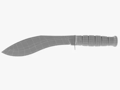 Kukri Knife 3D model get