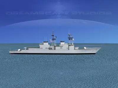 Spruance Class DD963 USS Spruance 3D model