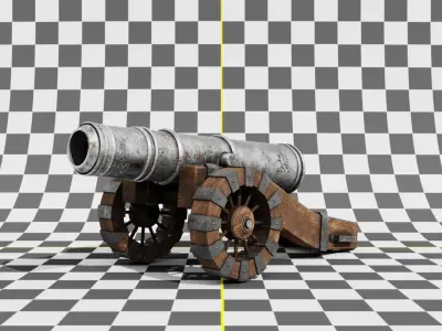 Pirate Cannon 3D model purchase