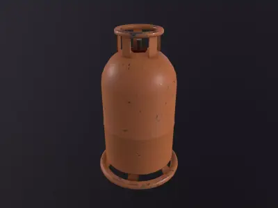 Cooking Gas Cylinder 3D Model Low-poly 3D model