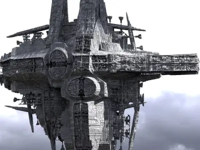Jupiter Scouter Ship 5 3D model