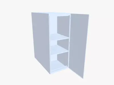 Industrial Cabinet Low-poly 3D model