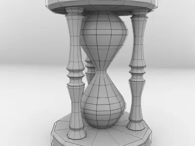 Hourglass sand 3D model