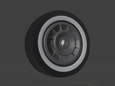 Vintage 1959-60 Cadillac Wheels 3D model