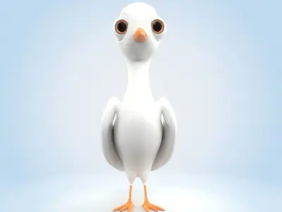 White Pigeon 3D model